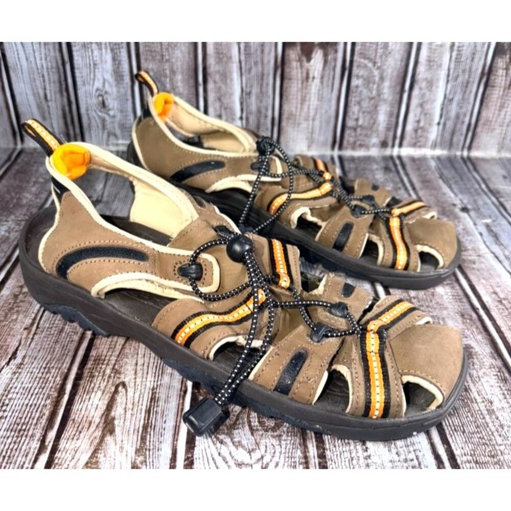 Mens Alpine Design Peninsula Sport Sandals Size 10 Brown Hiking Outdoor Water Sh